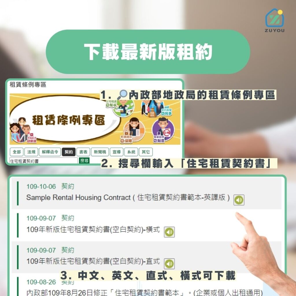 租賃契約指南！房東房客簽約時要注意什麼？租約最新範本下載- Zuyou