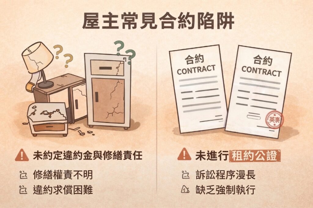 屋主常見合約陷阱