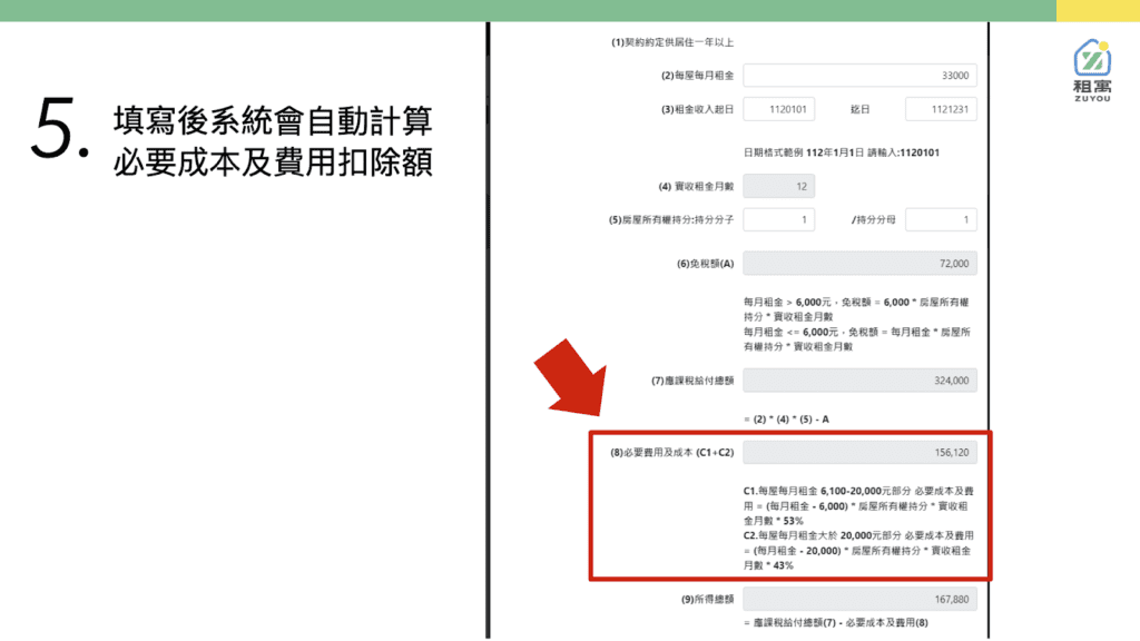 5. 確認必要費用及成本