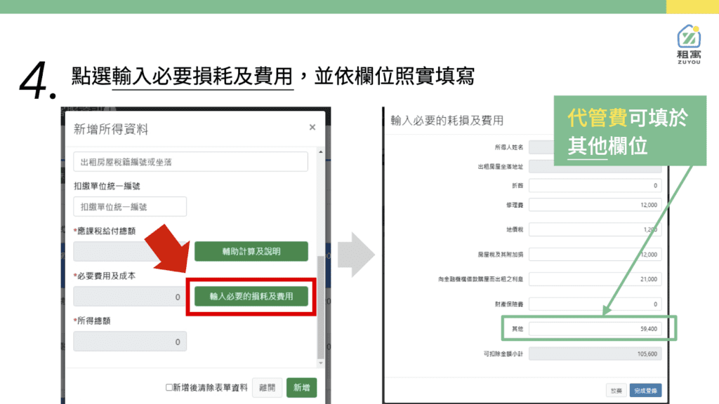 4. 申報代管費用
